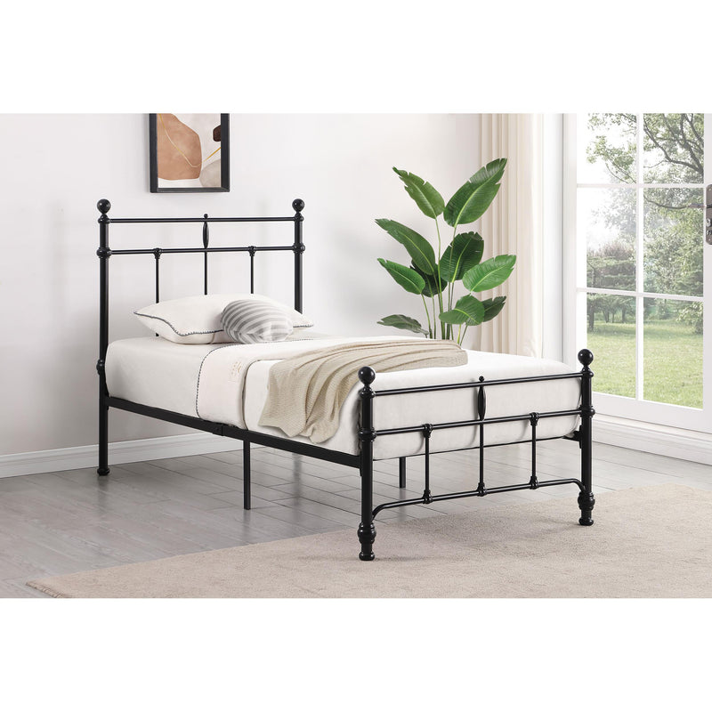  Coaster Furniture Novak 316001T 48-inch Metal Twin Open Frame Bed - Matte Black IMAGE 8