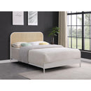  Coaster Furniture Amherst 360301Q Radio Weave Rattan Metal Queen Bed - White IMAGE 8