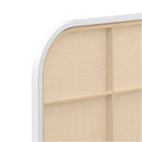  Coaster Furniture Amherst 360301Q Radio Weave Rattan Metal Queen Bed - White IMAGE 9