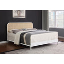  Coaster Furniture Amherst 360301KE Radio Weave Rattan Metal Eastern King Bed - White IMAGE 8