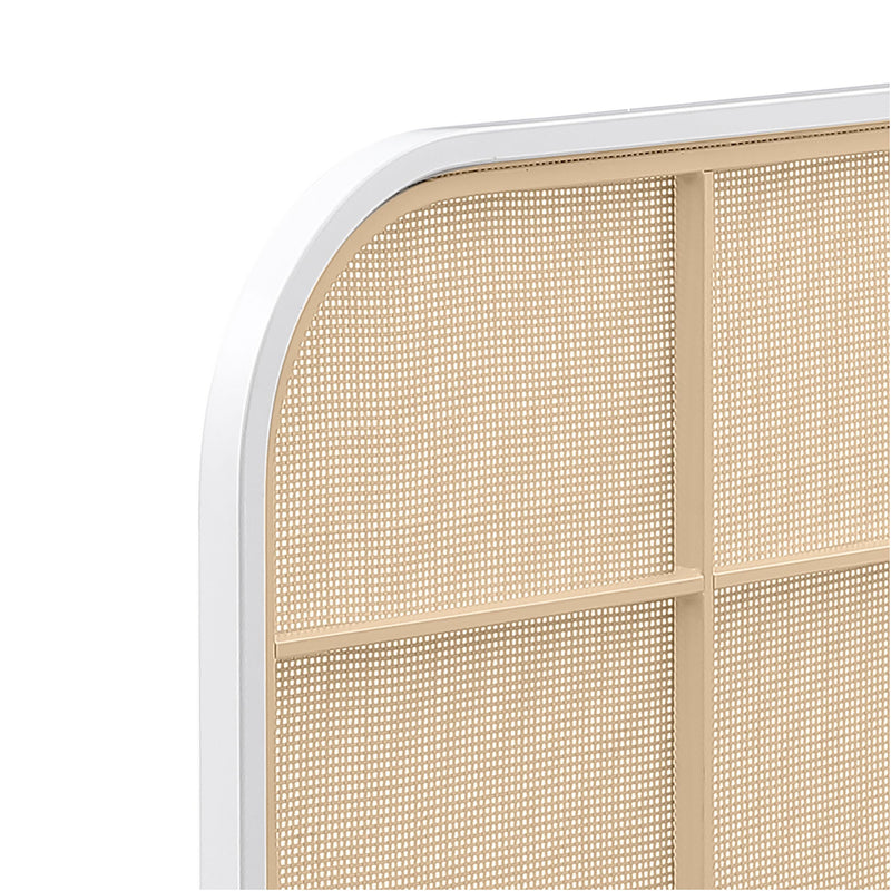  Coaster Furniture Amherst 360301KE Radio Weave Rattan Metal Eastern King Bed - White IMAGE 9