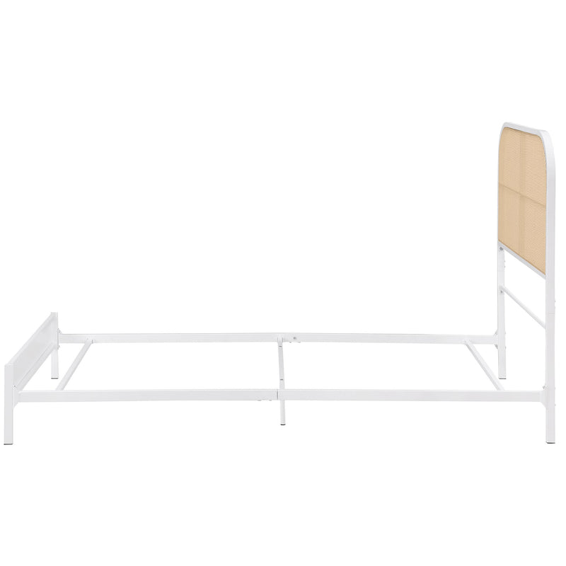 Coaster Furniture Amherst 360301T Radio Weave Rattan Metal Twin Bed - White IMAGE 4
