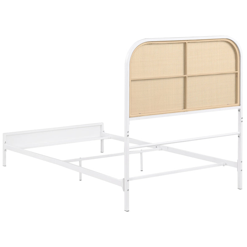 Coaster Furniture Amherst 360301T Radio Weave Rattan Metal Twin Bed - White IMAGE 5