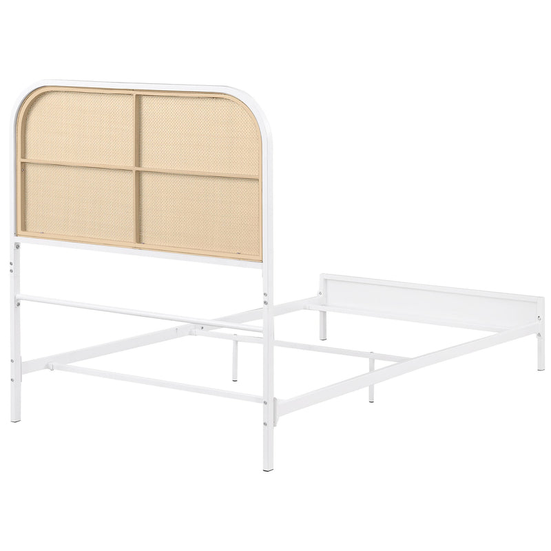 Coaster Furniture Amherst 360301T Radio Weave Rattan Metal Twin Bed - White IMAGE 6