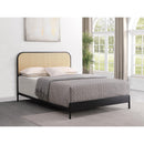  Coaster Furniture Amherst 360351Q Radio Weave Rattan Metal Queen Bed - Black IMAGE 8