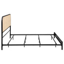  Coaster Furniture Amherst 360351KE Radio Weave Rattan Metal Eastern King Bed - Black IMAGE 7