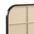  Coaster Furniture Amherst 360351KE Radio Weave Rattan Metal Eastern King Bed - Black IMAGE 9