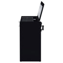  Coaster Furniture Danbury 930209 3-Drawer Makeup Vanity & Stool - Set Black High Gloss IMAGE 8