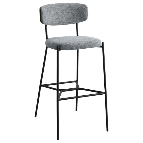  Coaster Furniture Elison 182647 Pub Height Bar Stool - Grey IMAGE 1