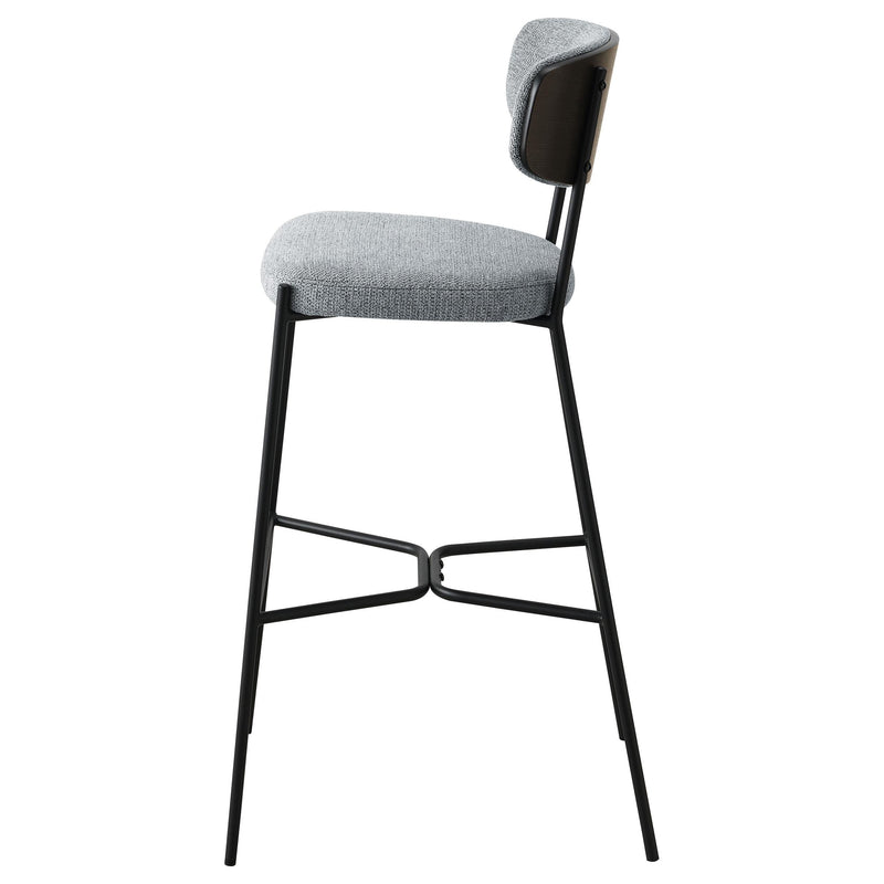  Coaster Furniture Elison 182647 Pub Height Bar Stool - Grey IMAGE 4