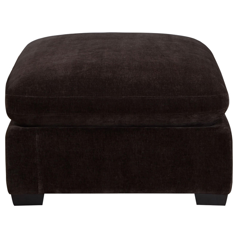 Coaster Furniture Lakeview 551466 Rectangular Upholstered Ottoman - Dark Chocolate IMAGE 3