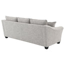  Coaster Furniture Tomkins 509671 Boucle Upholstered Sofa - Light Grey IMAGE 6