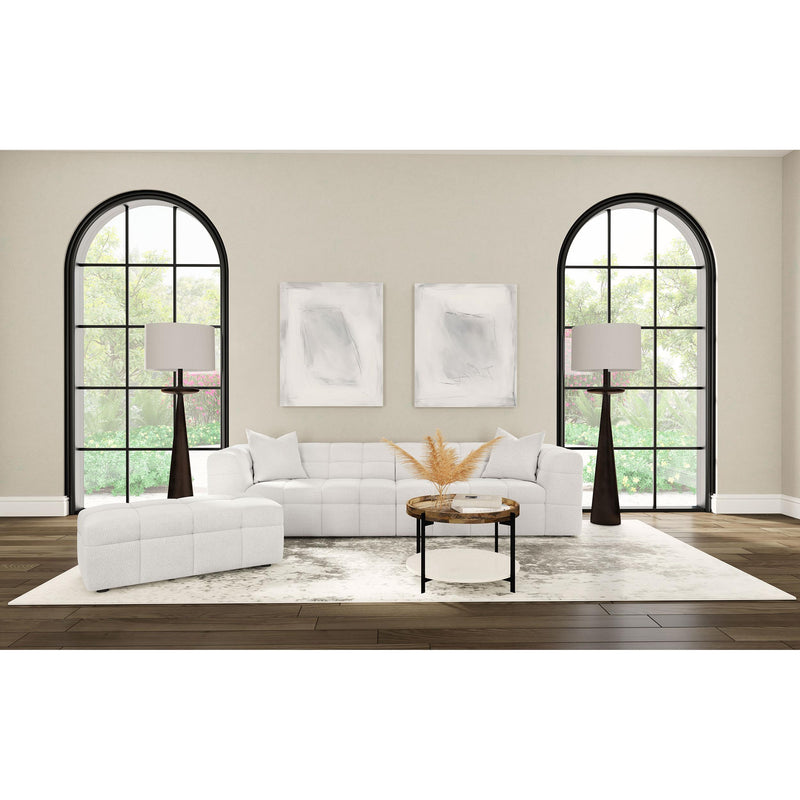  Coaster Furniture Everly 504850 Boucle Upholstered Extra Long Sofa - Off White IMAGE 12