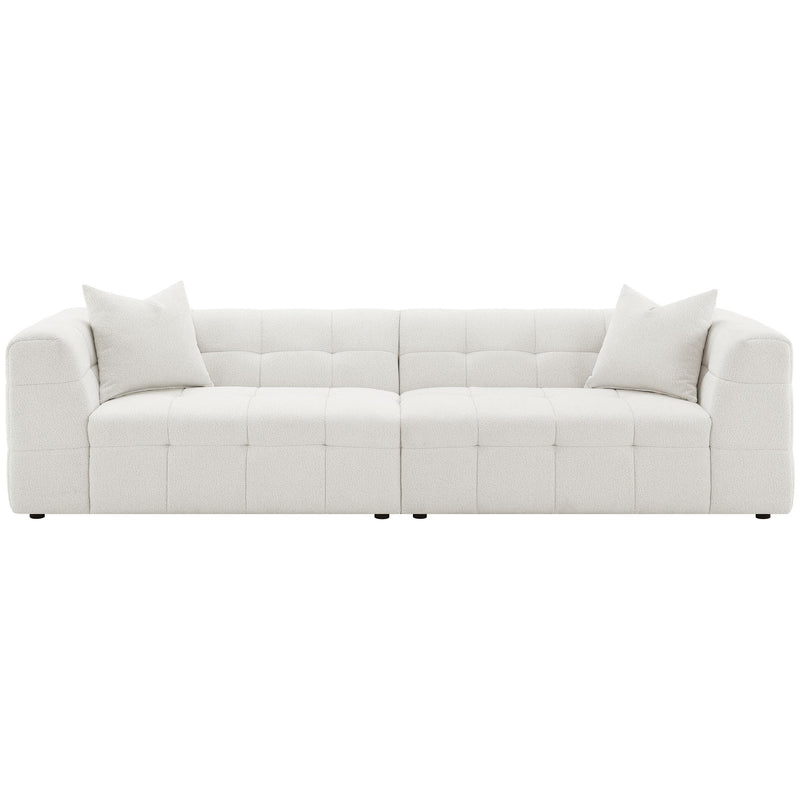  Coaster Furniture Everly 504850 Boucle Upholstered Extra Long Sofa - Off White IMAGE 2