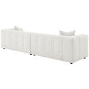  Coaster Furniture Everly 504850 Boucle Upholstered Extra Long Sofa - Off White IMAGE 6