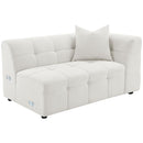  Coaster Furniture Everly 504850 Boucle Upholstered Extra Long Sofa - Off White IMAGE 9