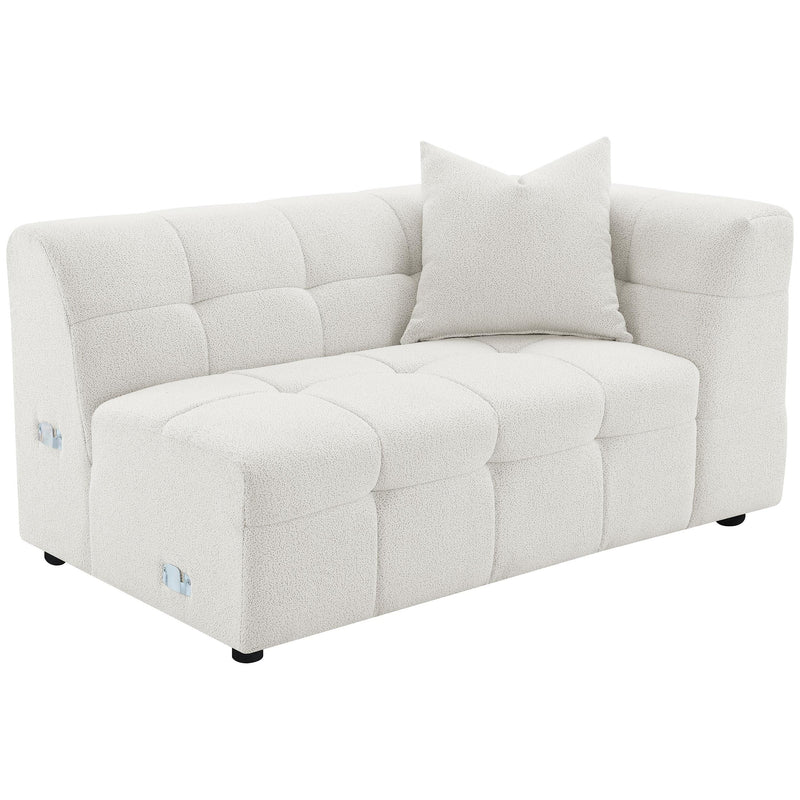  Coaster Furniture Everly 504850 Boucle Upholstered Extra Long Sofa - Off White IMAGE 9