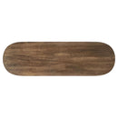  Coaster Furniture Fletcher 930030 Oval Solid Mango Wood Entryway Console Table - Brown IMAGE 10