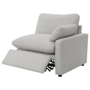  Coaster Furniture Collins 609560P 5 pc Modular Power Reclining Sectional - Grey IMAGE 10