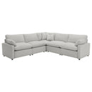  Coaster Furniture Collins 609560P 5 pc Modular Power Reclining Sectional - Grey IMAGE 1