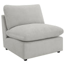  Coaster Furniture Collins 609561P Modular Power Sofa - Grey IMAGE 3