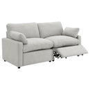  Coaster Furniture Collins 609562P Modular Power Loveseat - Grey IMAGE 2