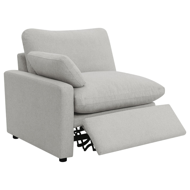  Coaster Furniture Collins 609562P Modular Power Loveseat - Grey IMAGE 4