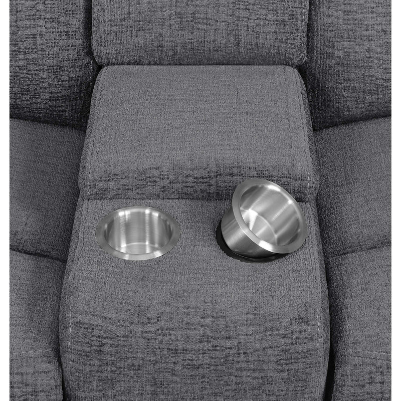  Coaster Furniture Bahrain 609540P 6 pc Modular Power Reclining Sectional - Charcoal IMAGE 12