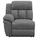  Coaster Furniture Bahrain 609541T 5-piece Upholstered Home Theater Seating - Charcoal IMAGE 3