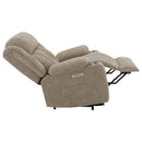  Coaster Furniture Houston 602274P Upholstered Power Lift Recliner Chair - Camel IMAGE 10