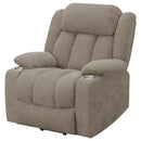  Coaster Furniture Houston 602274P Upholstered Power Lift Recliner Chair - Camel IMAGE 5