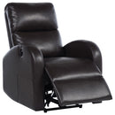  Coaster Furniture Grant 601500P Upholstered Power Recliner Chair - Brown IMAGE 2