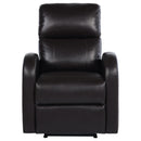  Coaster Furniture Grant 601500P Upholstered Power Recliner Chair - Brown IMAGE 4