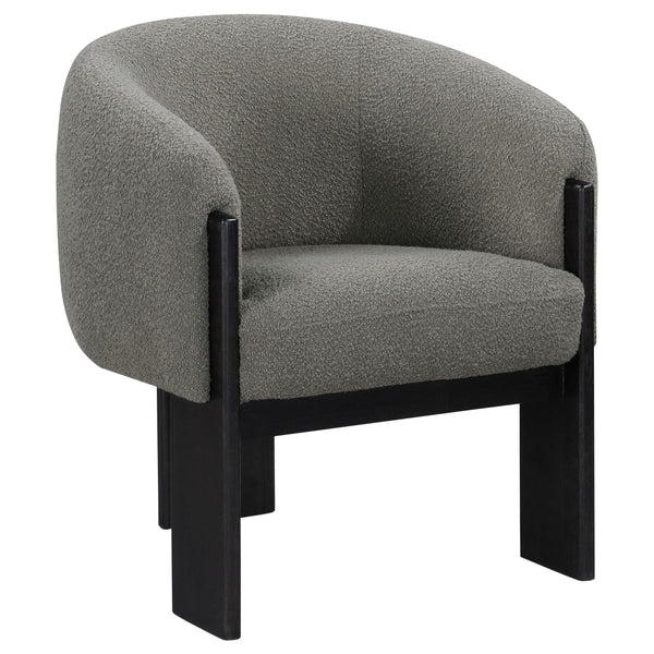  Coaster Furniture Valdez 903166 Boucle Upholstered Barrel Back Accent Chair - Brown IMAGE 1