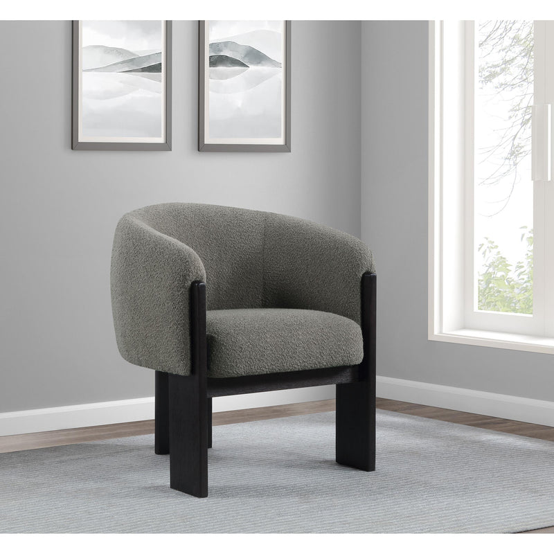  Coaster Furniture Valdez 903166 Boucle Upholstered Barrel Back Accent Chair - Brown IMAGE 9