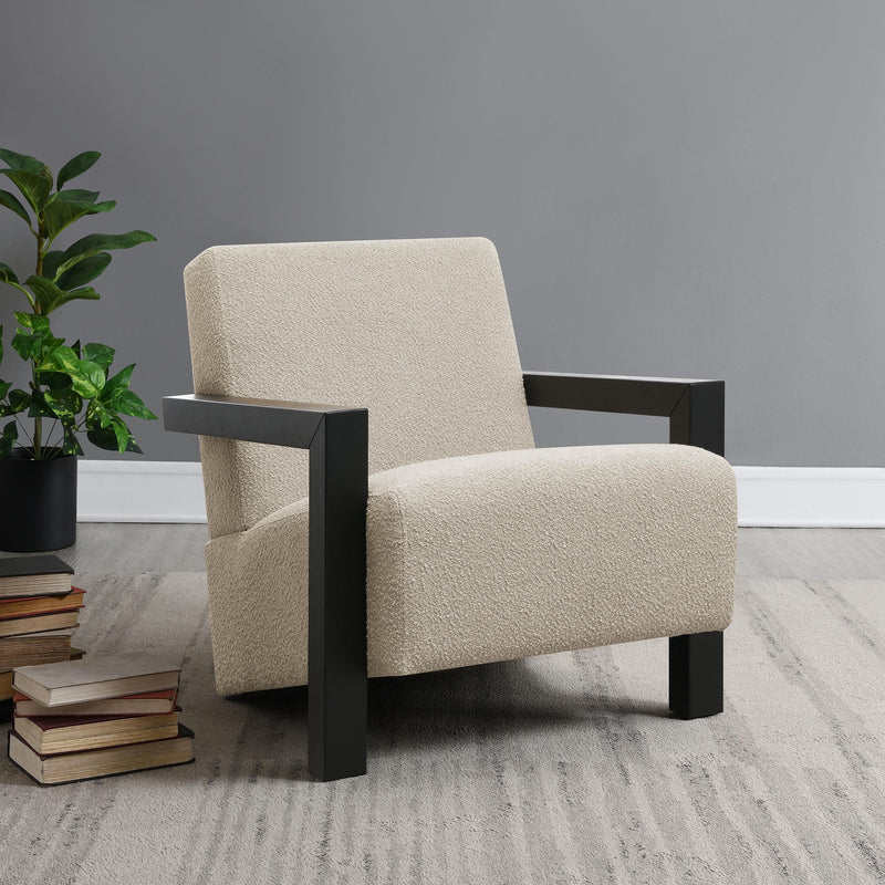  Coaster Furniture Fitzroy 903095 Boucle Upholstered Accent Arm Chair - Latte IMAGE 8