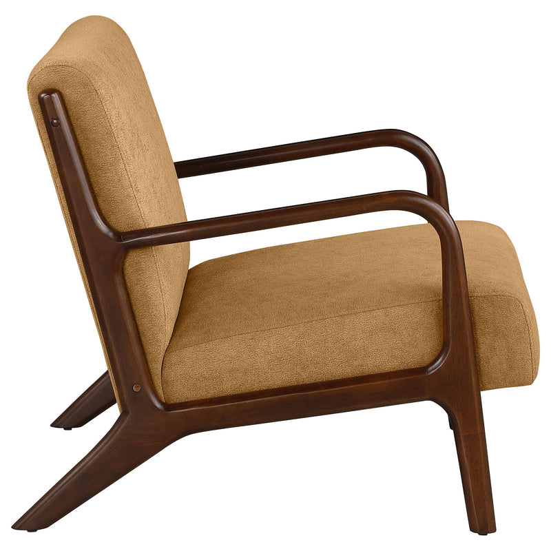  Coaster Furniture Foster 902271 Upholstered Wood Frame Accent Chair - Honey IMAGE 7