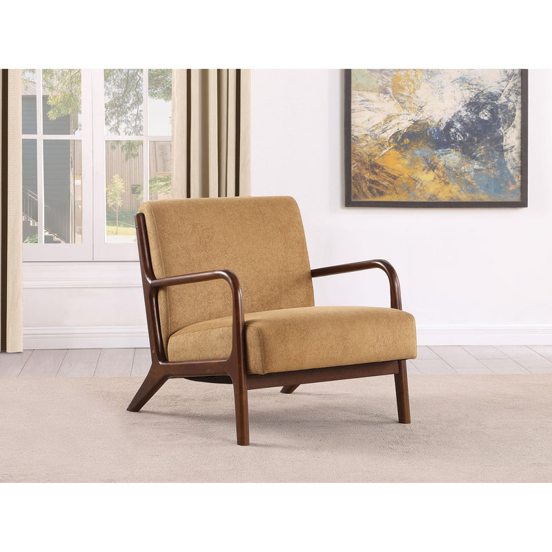  Coaster Furniture Foster 902271 Upholstered Wood Frame Accent Chair - Honey IMAGE 8