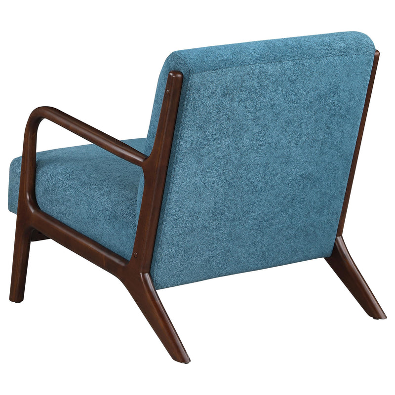  Coaster Furniture Foster 902272 Upholstered Wood Frame Accent Chair - Peacock Blue IMAGE 5