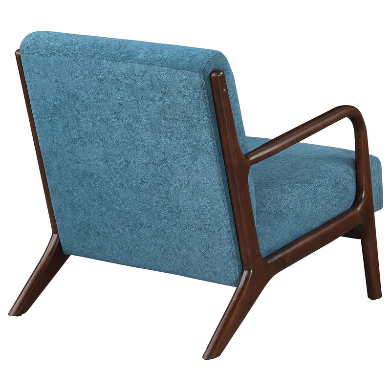  Coaster Furniture Foster 902272 Upholstered Wood Frame Accent Chair - Peacock Blue IMAGE 6