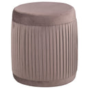  Coaster Furniture Tovar 910273 Round Upholstered Ottoman - Mauve IMAGE 1