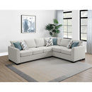  Coaster Furniture Ashford 500818 Chenille Upholstered Sleeper Sectional Sofa - Greige IMAGE 13