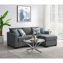  Coaster Furniture Storey 504779 Upholstered Sleeper Sectional Chaise Sofa - Grey IMAGE 13