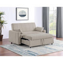  Coaster Furniture Portland 350142 Boucle Upholstered Sleeper Sofa Bed - Latte IMAGE 11