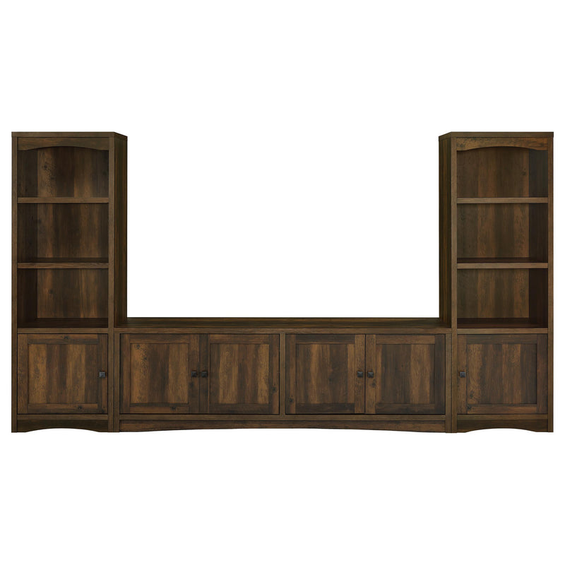  Coaster Furniture Laughlin 724123 4-door Engineered Wood 78-inch TV Stand - Dark Pine IMAGE 12
