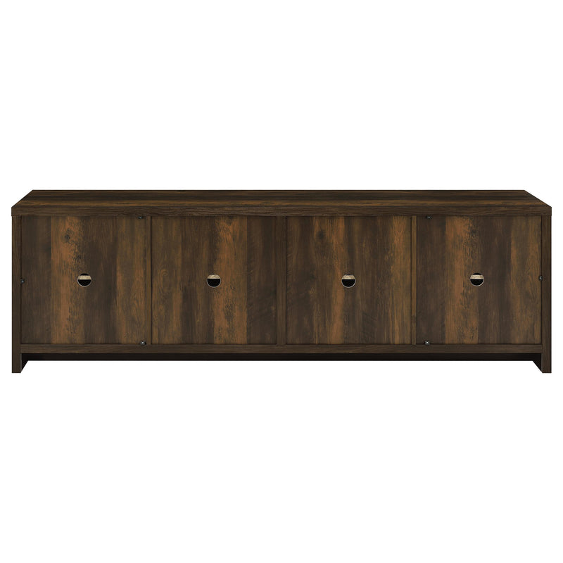  Coaster Furniture Laughlin 724123 4-door Engineered Wood 78-inch TV Stand - Dark Pine IMAGE 7