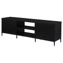  Coaster Furniture Amherst 710034 2-door 70-inch Metal TV Stand Media Console - Black IMAGE 7