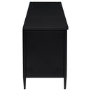  Coaster Furniture Amherst 710034 2-door 70-inch Metal TV Stand Media Console - Black IMAGE 8