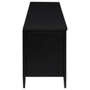  Coaster Furniture Amherst 710035 4-door 78-inch Metal TV Stand Media Console - Black IMAGE 8