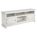  Coaster Furniture Payne 710053 70-inch TV Stand Media Console - Distressed White IMAGE 1